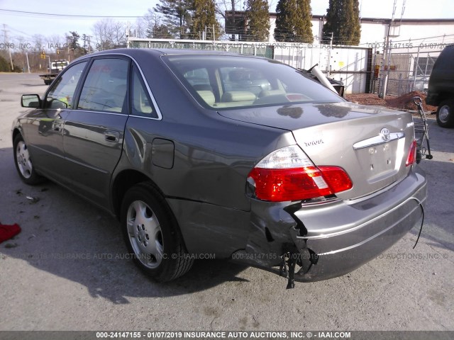 4T1BF28B94U342341 - 2004 TOYOTA AVALON XL/XLS GRAY photo 3