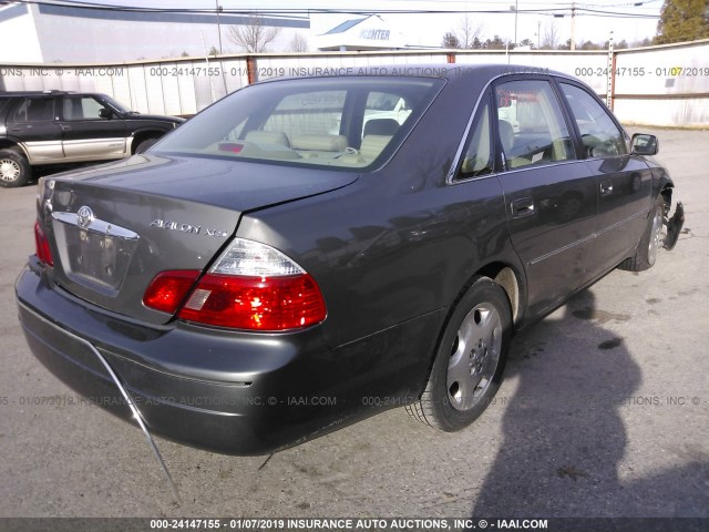 4T1BF28B94U342341 - 2004 TOYOTA AVALON XL/XLS GRAY photo 4