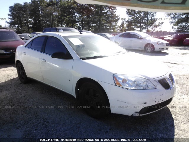 1G2ZG57B084124866 - 2008 PONTIAC G6 SE WHITE photo 1