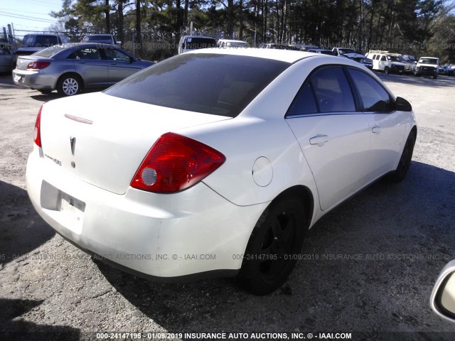 1G2ZG57B084124866 - 2008 PONTIAC G6 SE WHITE photo 4