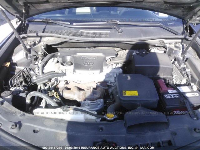 4T1BF1FK3CU193016 - 2012 TOYOTA CAMRY SE/LE/XLE BLACK photo 10