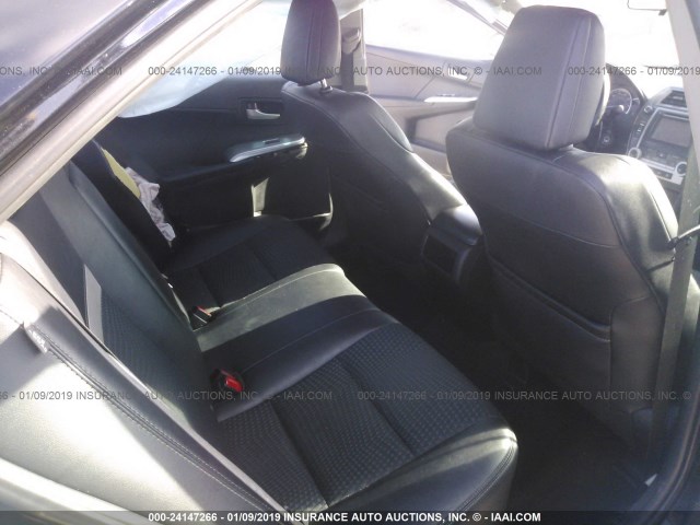 4T1BF1FK3CU193016 - 2012 TOYOTA CAMRY SE/LE/XLE BLACK photo 8