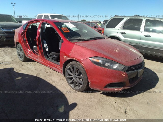 1C3CDFFA5GD822806 - 2016 DODGE DART SXT SPORT RED photo 1