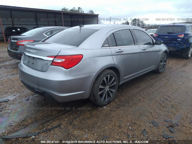 1C3CCBCG2DN522716 - 2013 CHRYSLER 200 LIMITED SILVER photo 4