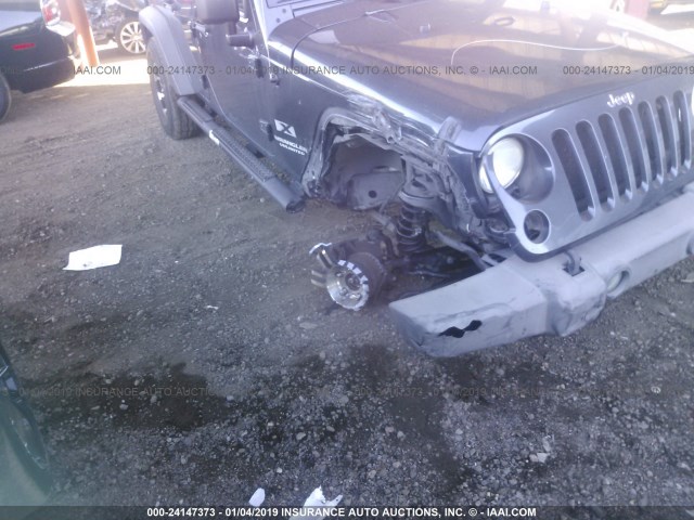 1J4GA39188L560779 - 2008 JEEP WRANGLER UNLIMITE X BLUE photo 6