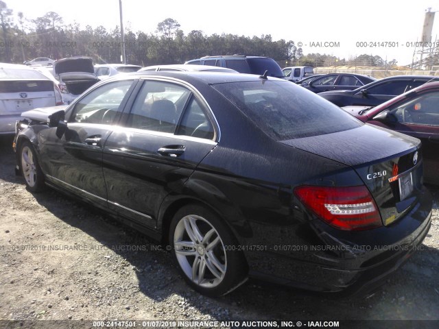 WDDGF4HB5DR265112 - 2013 MERCEDES-BENZ C 250 BLACK photo 3