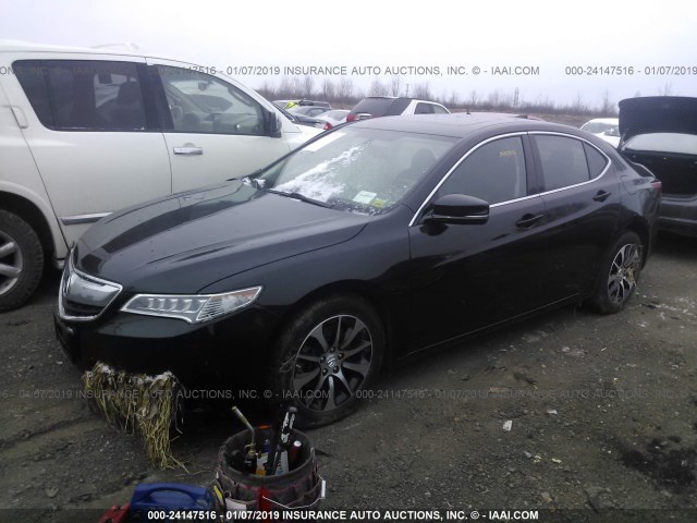 19UUB1F34FA008738 - 2015 ACURA TLX BLACK photo 2