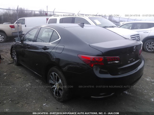 19UUB1F34FA008738 - 2015 ACURA TLX BLACK photo 3