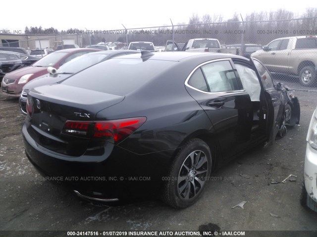 19UUB1F34FA008738 - 2015 ACURA TLX BLACK photo 4