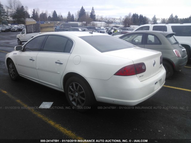 1G4HD57267U206370 - 2007 BUICK LUCERNE CXL WHITE photo 3