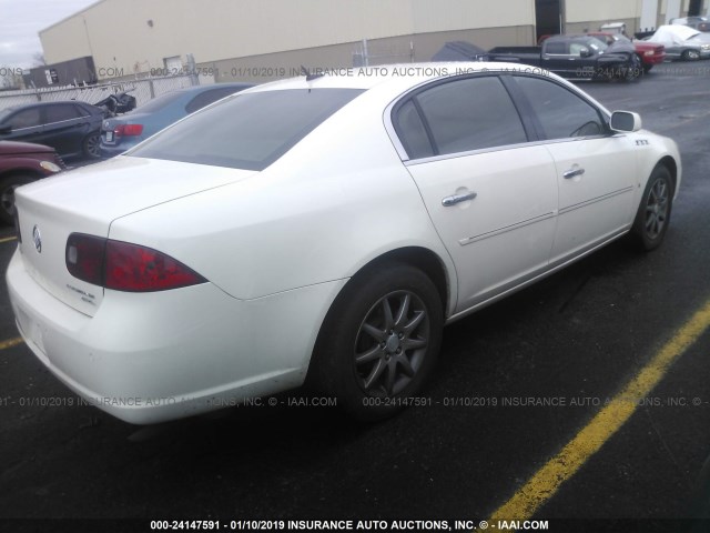 1G4HD57267U206370 - 2007 BUICK LUCERNE CXL WHITE photo 4