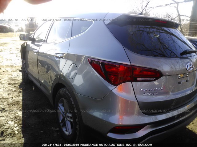 5NMZT3LB4JH095046 - 2018 HYUNDAI SANTA FE SPORT  GRAY photo 3