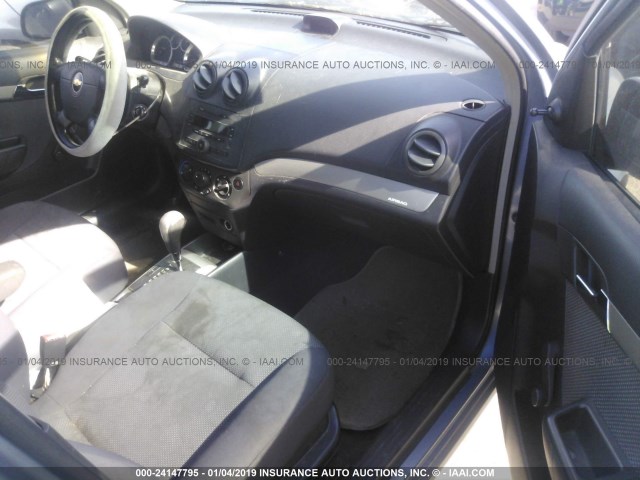KL1TD56658B052385 - 2008 CHEVROLET AVEO LS BLUE photo 5