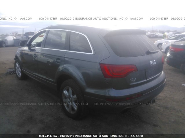 WA1LGAFE5CD008569 - 2012 AUDI Q7 PREMIUM PLUS GRAY photo 3