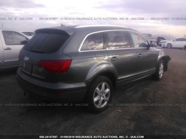 WA1LGAFE5CD008569 - 2012 AUDI Q7 PREMIUM PLUS GRAY photo 4