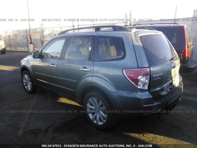 JF2SHAEC3DH430334 - 2013 SUBARU FORESTER LIMITED GRAY photo 3