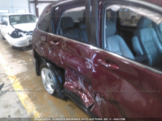 5J6RE3H77BL047131 - 2011 HONDA CR-V EXL RED photo 6