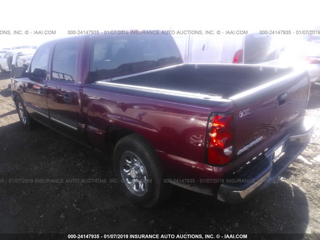 2GCEC13T051370756 - 2005 CHEVROLET SILVERADO C1500 RED photo 3