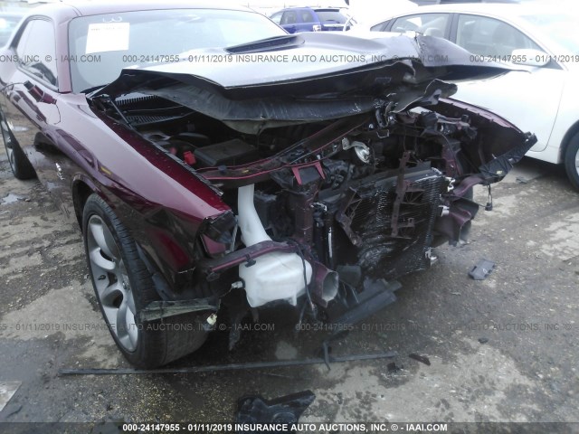 2C3CDZFJ4HH659345 - 2017 DODGE CHALLENGER R/T 392 MAROON photo 6