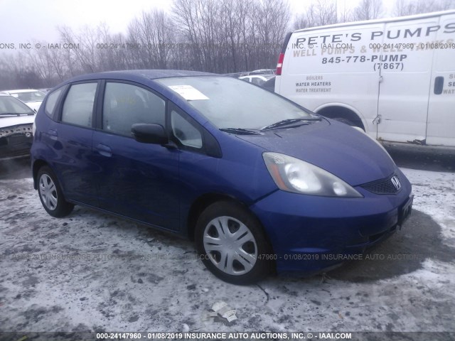 JHMGE8H34BC027988 - 2011 HONDA FIT BLUE photo 1