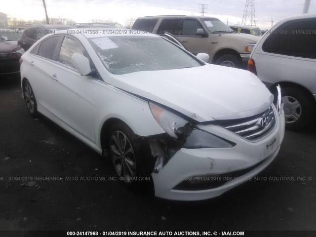 5NPEC4AC5EH826088 - 2014 HYUNDAI SONATA SE/LIMITED WHITE photo 6