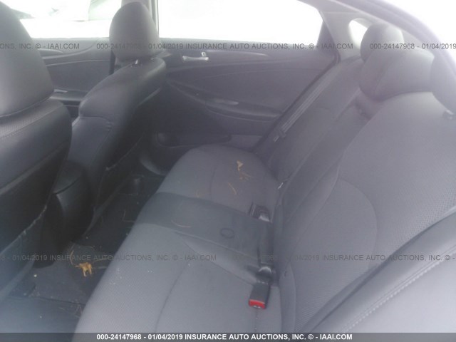 5NPEC4AC5EH826088 - 2014 HYUNDAI SONATA SE/LIMITED WHITE photo 8