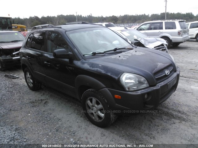 KM8JN72D75U055930 - 2005 HYUNDAI TUCSON GLS/LX BLACK photo 1