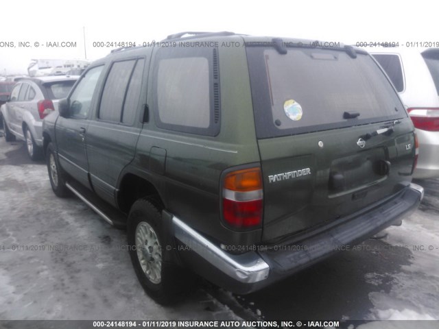 JN8AR05S0TW012353 - 1996 NISSAN PATHFINDER XE/LE GREEN photo 3