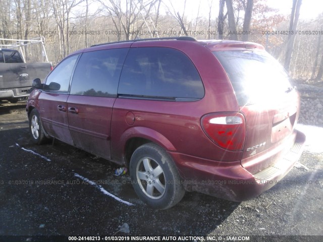 2D4GP44L16R895750 - 2006 DODGE GRAND CARAVAN SXT RED photo 3