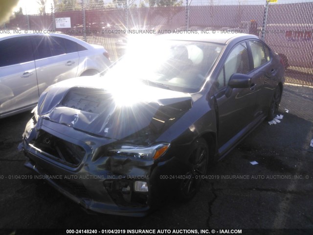 JF1VA1D63F9813303 - 2015 SUBARU WRX PREMIUM GRAY photo 2