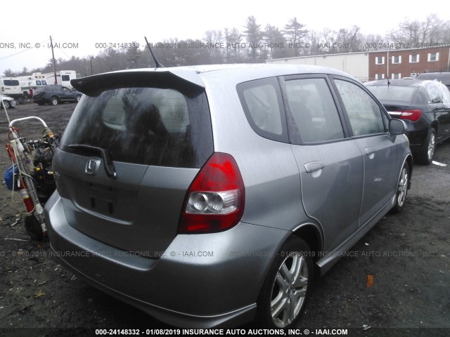 JHMGD38627S063210 - 2007 HONDA FIT S 灰色 照片 4