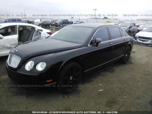 SCBBR53W16C038987 - 2006 BENTLEY CONTINENTAL FLYING SPUR BLACK photo 2