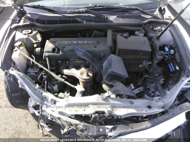 4T1BE46K27U663031 - 2007 TOYOTA CAMRY NEW GENERAT CE/LE/XLE/SE SILVER photo 10