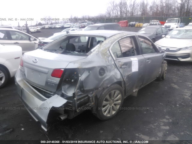 4S3BMDC67A2216972 - 2010 SUBARU LEGACY 3.6R PREMIUM GRAY photo 4