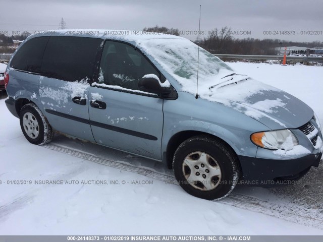 1D4GP25353B109283 - 2003 DODGE CARAVAN SE BLUE photo 1