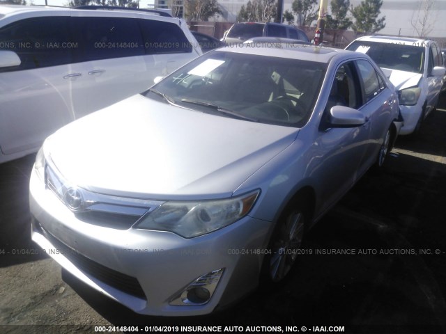 4T1BF1FK9EU795020 - 2014 TOYOTA CAMRY L/SE/LE/XLE SILVER photo 2