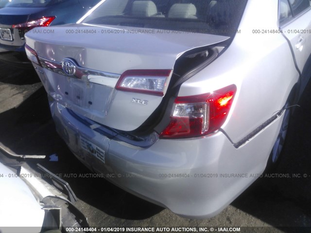 4T1BF1FK9EU795020 - 2014 TOYOTA CAMRY L/SE/LE/XLE SILVER photo 6