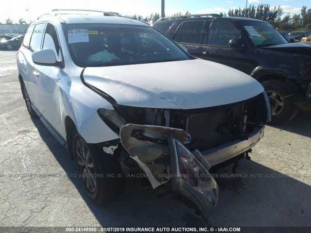 5N1AR2MN6FC646223 - 2015 NISSAN PATHFINDER S/SV/SL/PLATINUM WHITE photo 6