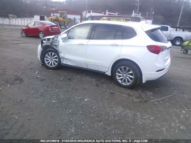 LRBFX2SA6KD014681 - 2019 BUICK ENVISION ESSENCE WHITE photo 3