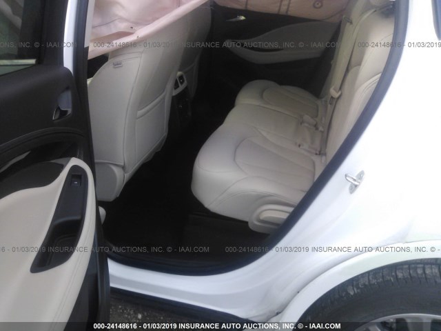 LRBFX2SA6KD014681 - 2019 BUICK ENVISION ESSENCE WHITE photo 8