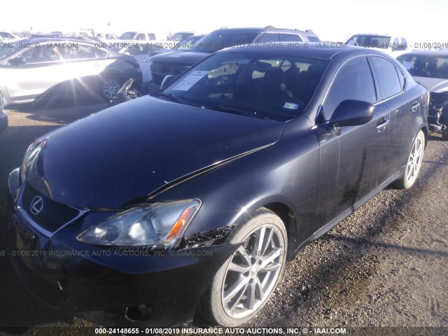 JTHBK262382074714 - 2008 LEXUS IS 250 GRAY photo 2