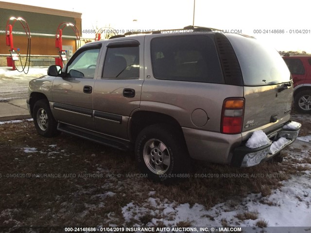 1GNEK13T21J194691 - 2001 CHEVROLET TAHOE GOLD photo 3