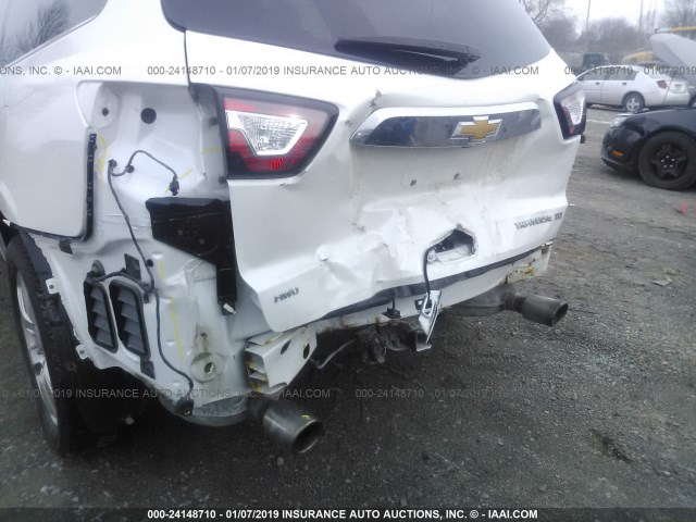 1GNKVJKD6GJ152893 - 2016 CHEVROLET TRAVERSE LTZ WHITE photo 6