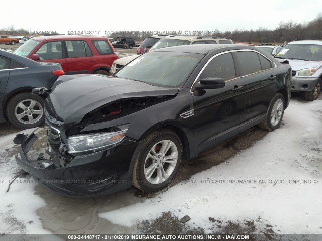 1FAHP2E84DG208202 - 2013 FORD TAURUS SEL BLACK photo 2