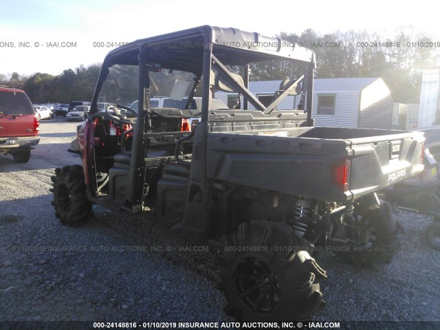 4XAWH9EA7EB186115 - 2014 POLARIS RANGER 900 CREW RED photo 3