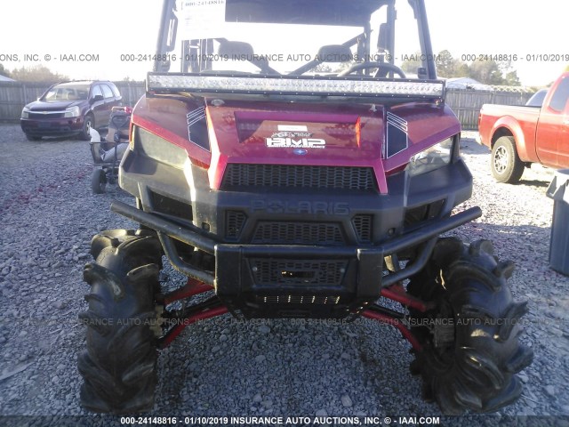 4XAWH9EA7EB186115 - 2014 POLARIS RANGER 900 CREW RED photo 5