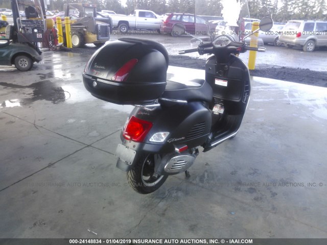 ZAPM459L6C5702961 - 2012 VESPA GTS 300 SUPER BLACK photo 4