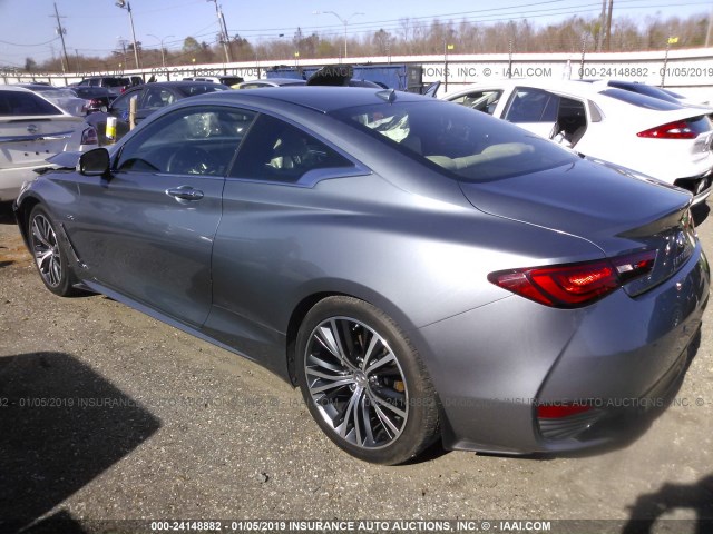 JN1CV7EK2HM111304 - 2017 INFINITI Q60 PREMIUM Light Blue photo 3