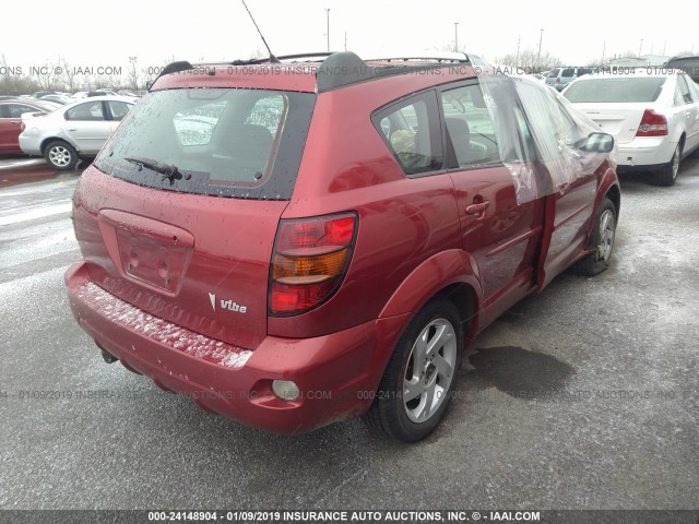 5Y2SL62863Z467512 - 2003 PONTIAC VIBE RED photo 4