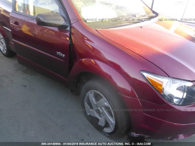 5Y2SL62863Z467512 - 2003 PONTIAC VIBE RED photo 6